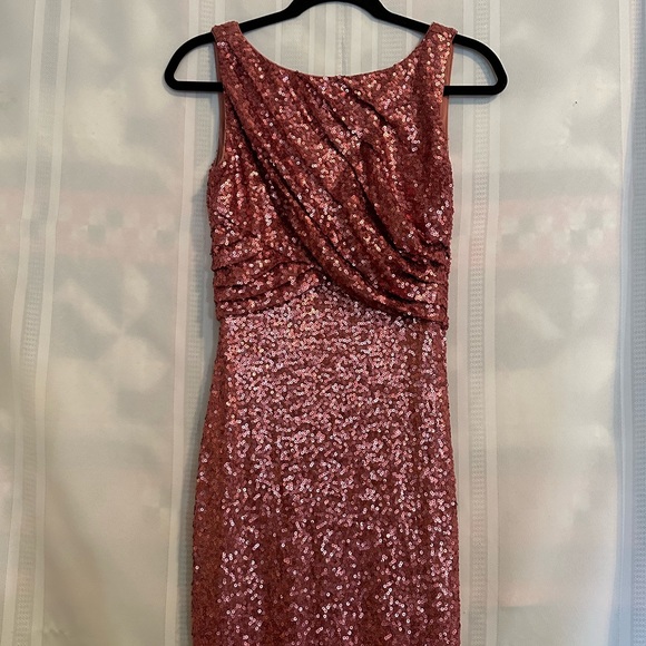 mark and james sequin dress Mark & James by Badgley Mischka Cabernet Sequin Kiss Dress